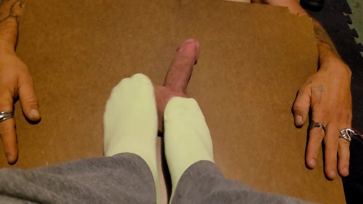 With The Worm: Made Him Cum With My Green Socks